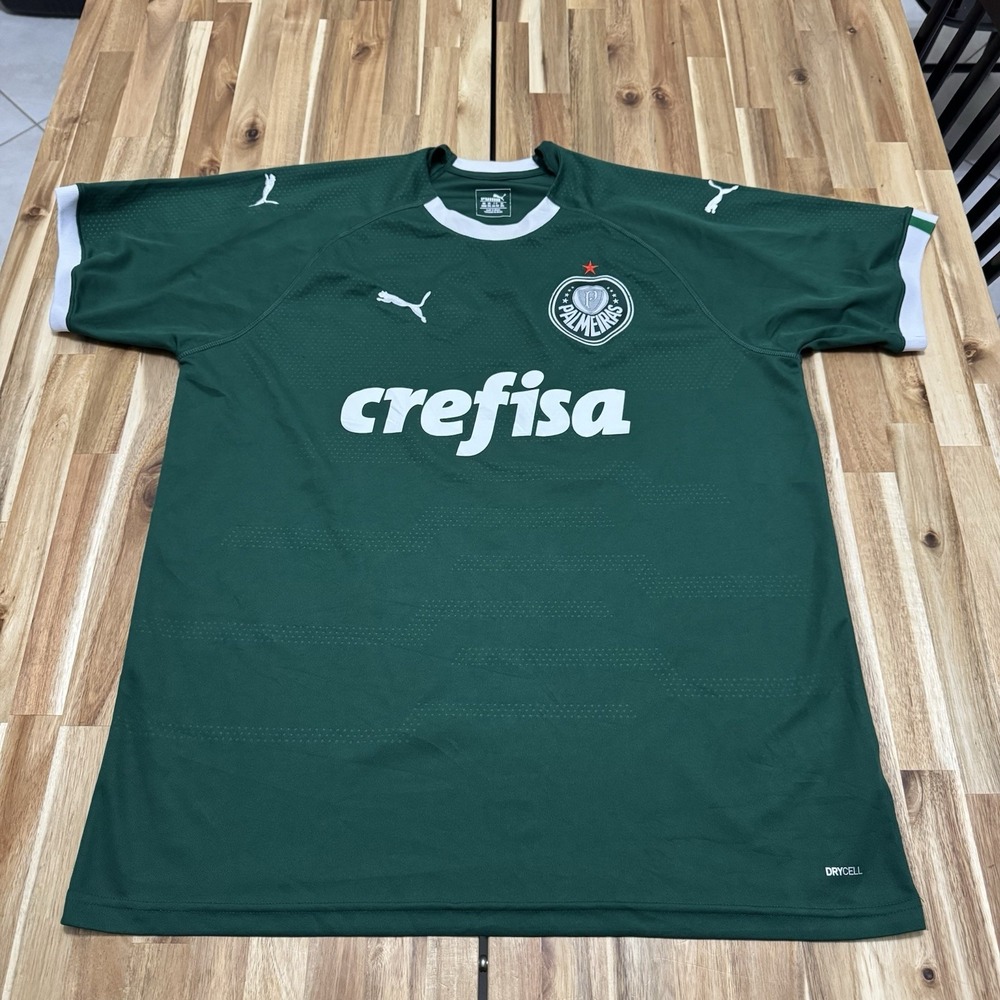 Puma Palmeiras Soccer Jersey Mens 3XL Slim Fit (Fits 2XL) Green Football Brazil
